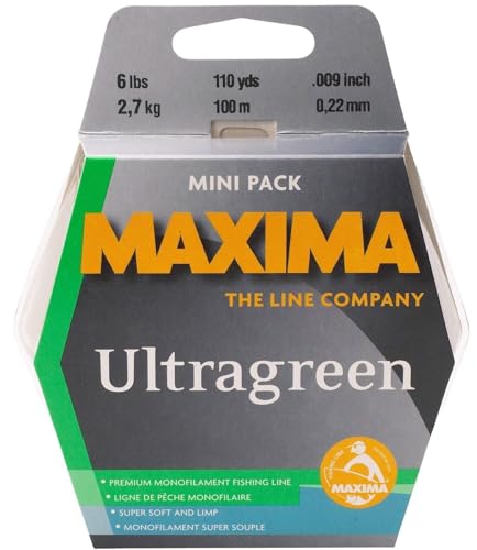 Maxima Fishing Line Mini Pack - style: Ultragreen, 15-pound, 110-yard