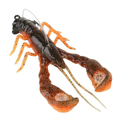 Berkley PowerBait Clatter Craw Fishing Soft Bait - color: Green Pumpkin Orange