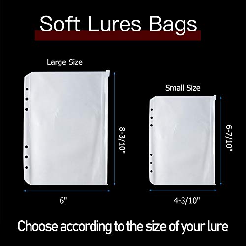 Dr.Fish Soft Bait Binder with Lure Binder Bag Lure Cover Bag Waterproof Tacke Storage Organizer