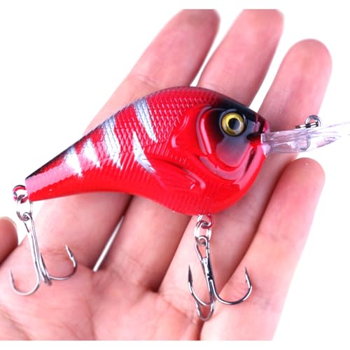 Fishing Lures Kit Mix Includes Minnow Popper Crankbait and Fish Hook for Fishing Saltwater Freshwater Trout Bass Salmon - color: 17APCS