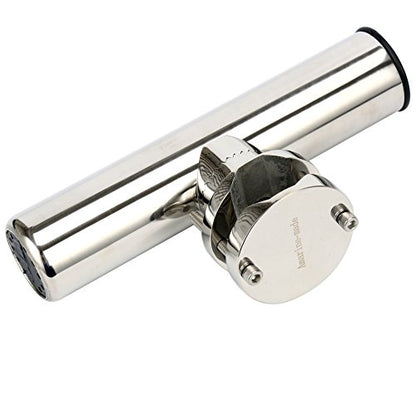 Amarine Made (2x) Stainless Rail Mount Clamp on Fishing Rod Holder for Rails 1-1/4" to 2"