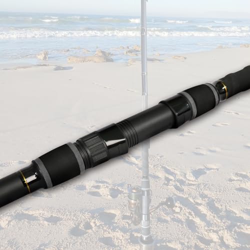 Fiblink Surf Fishing Rod 2 Piece/3 Piece Portable Travel Spinning Rod Saltwater Surf Rod (9'/10'/10'6"/12') - style: Spin-10'-4pc