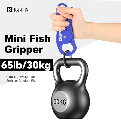 Booms Fishing Scale with Fish Gripper: Digital Fish Scale and Lip Gripper Combo - Fish Weigher with 65lbs/30kg Capacity, USB Charging, LCD Display, Memory Storage - Fishing Tools for Men, XW50 - size: WIth fish gripper