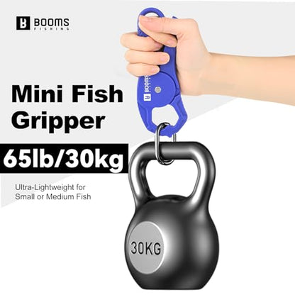 Booms Fishing Scale with Fish Gripper: Digital Fish Scale and Lip Gripper Combo - Fish Weigher with 65lbs/30kg Capacity, USB Charging, LCD Display, Memory Storage - Fishing Tools for Men, XW50 - size: WIth fish gripper