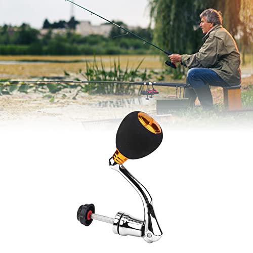 Socobeta Fishing Spinning Reels Replacement Grip, Metal EVA Handle Fishing Spinning Reel Handle Professional for Replacement (4000 5000 6000 Large Size)