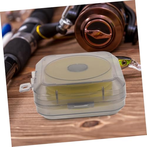 Kisangel Fishing Line Storage Box with Spool Holder for Organizing Fishing Tackle and Accessories Double Sided Design for Easy Classification of Fishing Lines Elegant and Practical