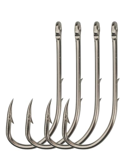 50-100pcs/pack Bait Holder Hooks Barbed Long Shank Hooks with 2 Barbs Fishing Hook - size: 3/0-50pcs