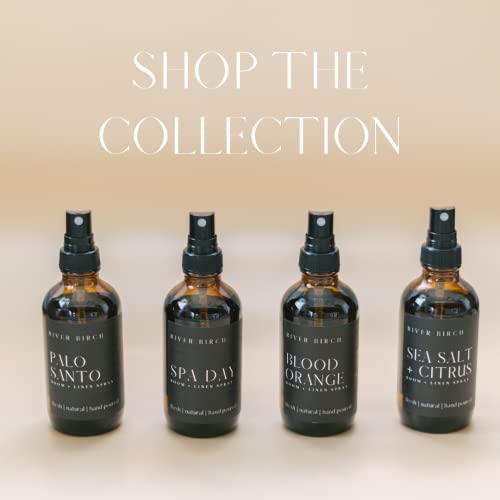 River Birch Fresh Linen Scented Linen and Room Spray | Home Fragrance | 4 oz Glass Amber Bottle | Luxury Signature Scent | Handmade in Texas - color: Fresh Linen