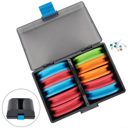 20-Pack EVA Foam Rig Winders With Storage Box ABS Plastic Line Spool Holder Kit For Sea Fishing Tackle Organization Portable Lightweight Design
