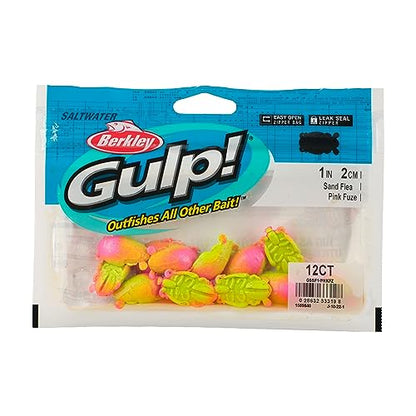 Berkley Gulp! Saltwater Surf Bytes Sand Fleas - color: Pink Fuze