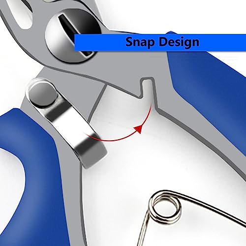 SEIWEI Fishing Pliers Scissors Braid Cutters Stainless Split Ring Pliers Hook Remover Steel Fishing Line Cutting Tool for Saltwater Freshwater (Red) - color: Red