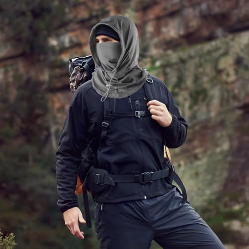 Summer Balaclava Face Mask with Breathable Holes Sun Face Shield UV Protection Full Head Mask for Men Women Fishing Cycling - color: Dark Grey-pro