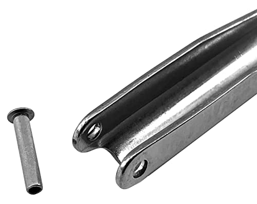 SPEARFISHING WORLD Replacement Stainless Steel Heavy Duty Flopper/Barb for 7mm or 8mm Speargun Spear/Shafts for Spearfishing, Freediving, and Scuba Diving - size: 9/32, style: Single