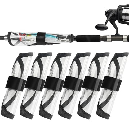 6 Pack Fishing Lure Covers, Bait Gloves Lure Wrap Fishing Bait Hook Cover Lure Guard to Keep Fishermen Fishing Safe for Fishing Rod (8 Inch) - size: 8 Inch - 6 Pcs
