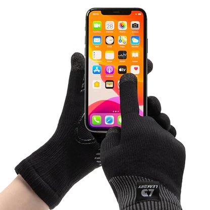 Waterproof Merino Wool Touchscreen Gloves,3-Layer Thermal Winter Gloves,Windproof for Skiing,Work - size: Medium