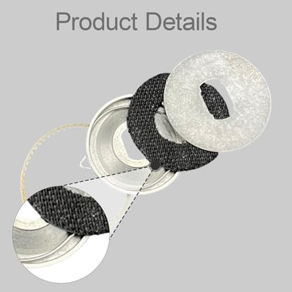 Vaveren Fishing Reel Wire Cup Set Gear Sprocket Ratchet Carbon Brake Pads Pressure Plate Complete Parts Package User Friendly Installation Suitable for Reel - color: Stainless Steel