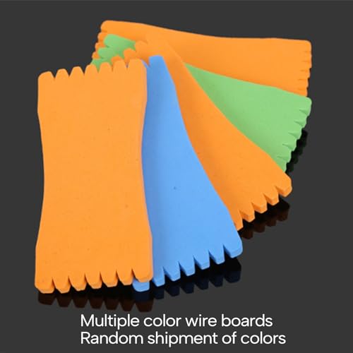 10Pcs Fishing Spools Keeper Foam Fishing Line Board Sponge Fishing Foam Fishing Foam Fishing Winding Fishing Rigs Holder Fishing Winding Board