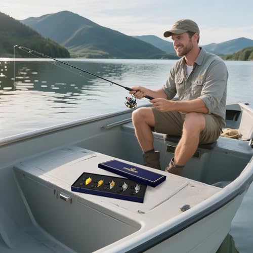 5PCS Glide Bait Fishing Lures Kit, 2026 Surprise Gift for Men & Teen Boys | Fishing Gear for Dad,Bass Fishing Lures Gift Set with Premium Gift Box, Hard & Soft Baits for Bass Trout Pike Salmon - style: 5c