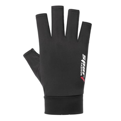 Sun-UV-Protection-Gloves for Men Women Fingerless Driving Gloves Non-Slip Half Finger Hiking Workout Gloves for Outdoor