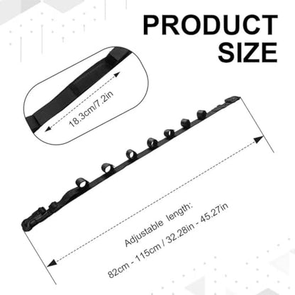 Vehicle Fishing Rod Holder, Car Fishing Pole Roof Rack Storage Carrier with Adjustable Nylon Straps, 5-7 Rod Capacity Fit for SUV Truck Van Off Road Vehicles