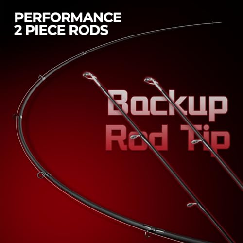 KastKing Royale Legend II Twin Tip Fishing Rod and Reel Combos, Spinning & Casting Combo, IM6 Graphite 2Pc Blanks, Extra Backup Tip Section, Stainless-Steel Guides, KastFlex Technology, EVA Handles - style: Spin: 2000 Reel, 6'9''- M Rod(2 Pcs + Extra Tips