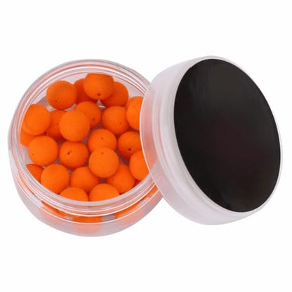 30PCS/Box Carp Fishing Foam Soft Pellets Baits – Floating Boilies Ball Lure for Hair Rigs & Feeder, Freshwater & Saltwater Carp Fishing - color: Orabnge 10mm