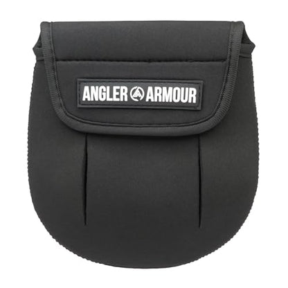 Angler Armour Spinning Reel Cover, Fishing Reel Cover, Neoprene Reel Cover, Spinning Reel Sleeve, Spinning Reel Protective Sleeve, Fits 1000, 2000, 3000, 3500 Spinning Reels (Black) - color: Black