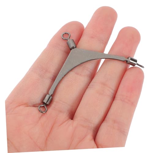 LIOOBO Sea Fishing Three-Prong Swivel Fishing Rigs Fishing Gear Bulk for Bass Cast Saltwater Tackle Connector - size: 5.50X3.00X0.20CM