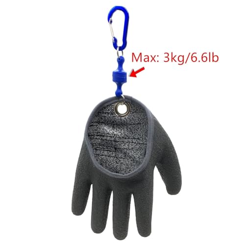 Inf-way Fishing Glove with Magnet Release, Fisherman Professional Catch Fish Gloves Cut&Puncture Resistant with Magnetic Hooks Hunting Glove - size: Medium, style: Right