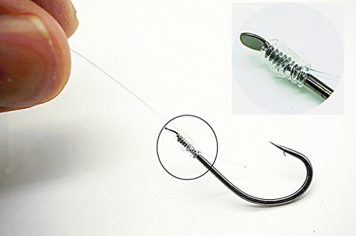 Toasis Fishing Snells Pre Tied Fishing Hooks Pack of 160pcs Assorted Sizes