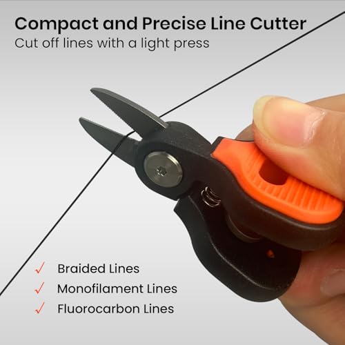 Pristis Practical Fishing Tool Combination, Mini Fishing Scissors & Fishing Line Winder & Zinger Retractor, A Neat Option for Angler