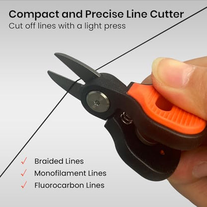 Pristis Practical Fishing Tool Combination, Mini Fishing Scissors & Fishing Line Winder & Zinger Retractor, A Neat Option for Angler