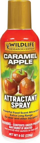 Wildlife Research Center - Deer Attractant Spray - Powerful Whitetail Deer Attractant & Big Game Food Scent - Long-Range Attraction Formula - 8 oz - style: Caramel Apple