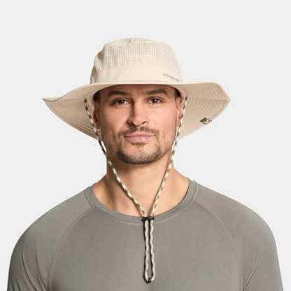 MISSION Cooling Anywhere Boonie Hat - Unisex Wide-Brim Hat for Men & Women - Cools Up to 2 Hours - UPF 50 Sun Protection - color: Oatmeal
