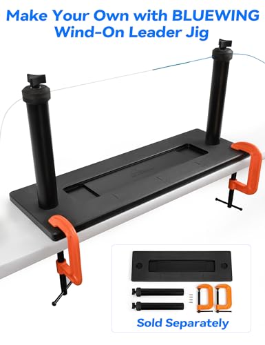 BLUEWING Monofilament Wind-on Leader High Strength Mono Loop to Loop Fishing Leader Line for Vertical Jigging, Swordfish & Trolling - size: 100lb / 150ft, style: Fluoro