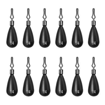 12Pcs Tungsten Drop Shot Weights Sinkers for Bass Fishing, Tungsten Dropshot Fishing Weights - color: no chip black - clip on - tear, size: 3/16 oz - 5pcs