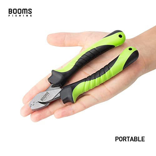 Booms Fishing CP2 Fishing Crimping Tool for Single-Barrel Sleeves, with 300pcs Sleeves, Green - style: Green Crimping Pliers with 300pcs Sleeves