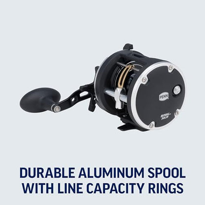 PENN Rival Level Wind Conventional Fishing Reel - size: 15 - Line Counter, style: Old Model
