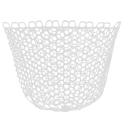 Fishing Landing Net Trout Net Replacement Netting with Rubber Mesh for Fish Fly and Fishing Landing - color: White Rubber Fishing Net, size: Dia 50cm*Dep 26cm(Cir 150cm)