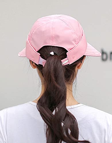 Women Wide Brim Face Mask Sun Hat Detachable Neck Face Flap Ponytail UV Protection Visor Hat Garden Fishing Hiking - color: A3-shun005-fense