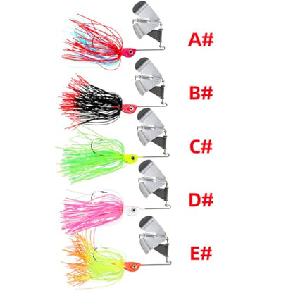 Spinner Baits Fishing Lures Bass Buzzbait Lures Spinner Baits for Bass Fishing Spinnerbaits Fishing Lures for Bass Pike Trout