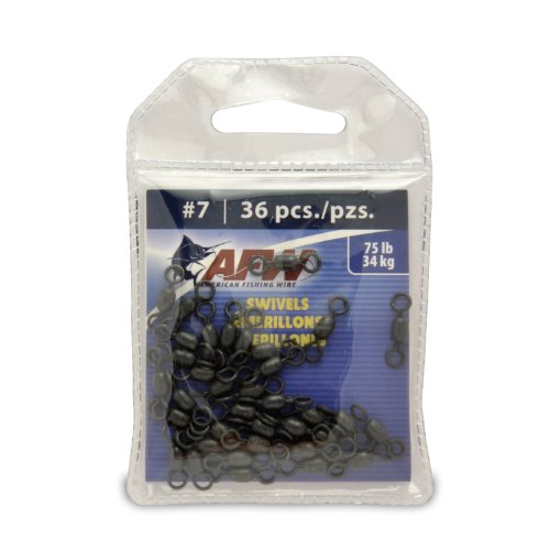 American Fishing Wire Brass Swivels - size: 36 Pieces, 75 Pound Test