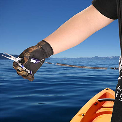 Fishing Lanyard Heavy Duty Retractable Coiled Tether with Carabiner for Pliers, Boating, Tools - color: 12pcs+multicolor