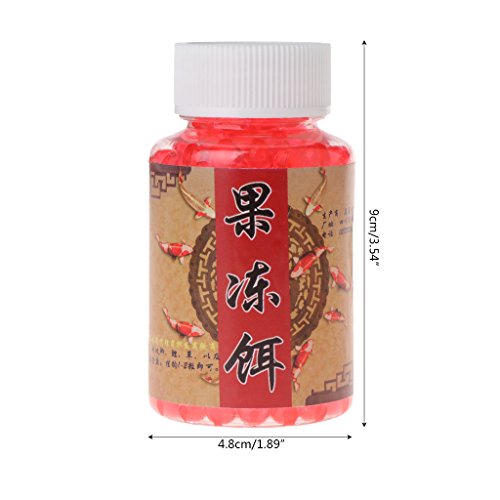 Fishing Lure Artificial Fishing Lure for Salmon Carp Fish Eggs Gelatin Beads 4mm Soft 1 Bottle