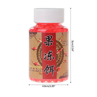 Fishing Lure Artificial Fishing Lure for Salmon Carp Fish Eggs Gelatin Beads 4mm Soft 1 Bottle