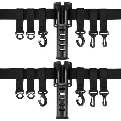 Fishing Rod Holder Belt Set, 2026 New 360° Rotatable Lightweight Fly Fishing Rod Holder, for Spinner and Casting Rods Hands-Free Gear Carrier for Men Women - color: 2 Sets
