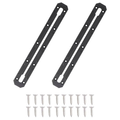 VTurboWay 2 Pcs 13.4" Low Profile Track, Kayak Track for Fishing Rod Holder, Kayak Gear Track Accessories, Reinforced Marine Nylon, Free Installation Screws - size: 7.4"