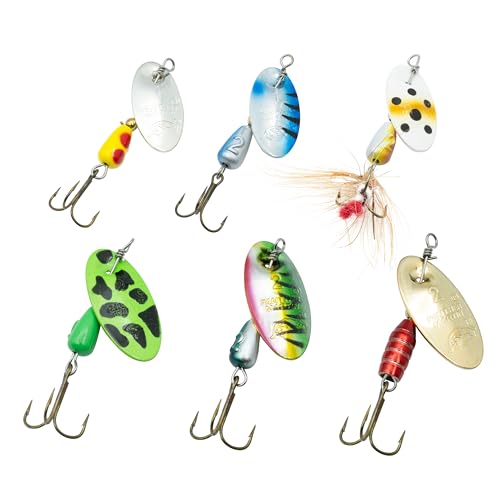 Panther Martin Fishing Lures 6-Pack All Time Greatest Fish Catcher World Famous Spinning Lures in Value Kit Spinners for Trout, Salmon, Panfish, Bass, Crappie & Perch - style: Trout Panfish