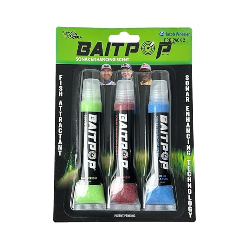 Elite Pro Pack - 3 Count 20ml Elite Tubes with Sparklscales - color: Jacob Wheeler #2 - Gamefish Green, Crawfish Red, Blue Garlic