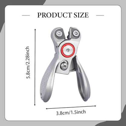 Qianly Fishing Line Cutter, Braid Scissors, Compact, Stainless Steel, Fast and Efficient, Cuts Braided, Monofilament and Fluorocarbon Lines